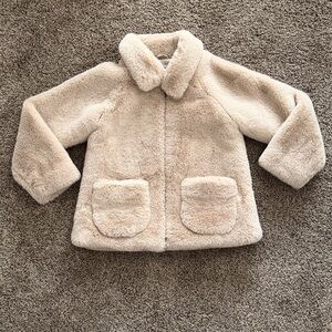 Mayoral faux fur fuzzy jacket